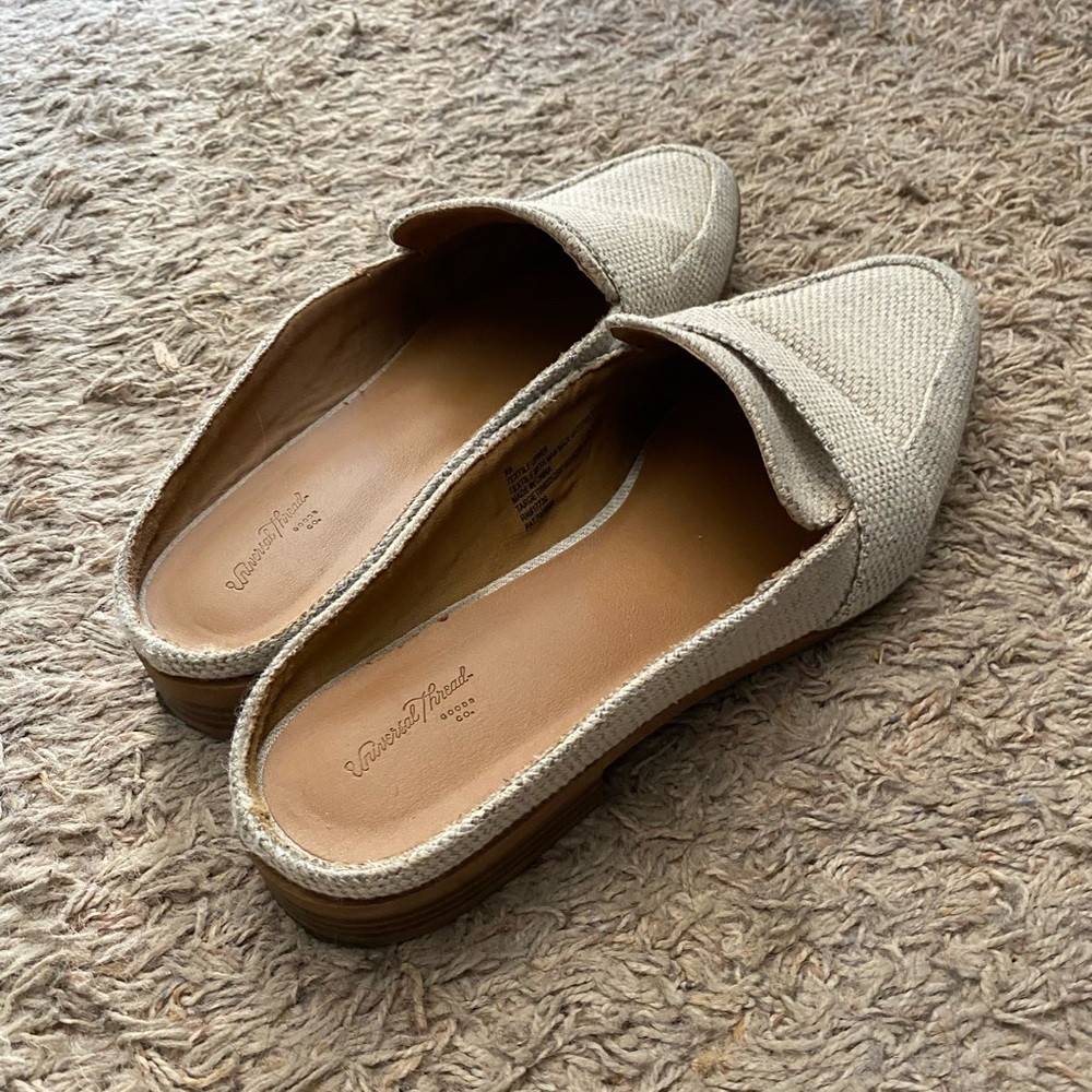 Cream Mules - Picture 2 of 3